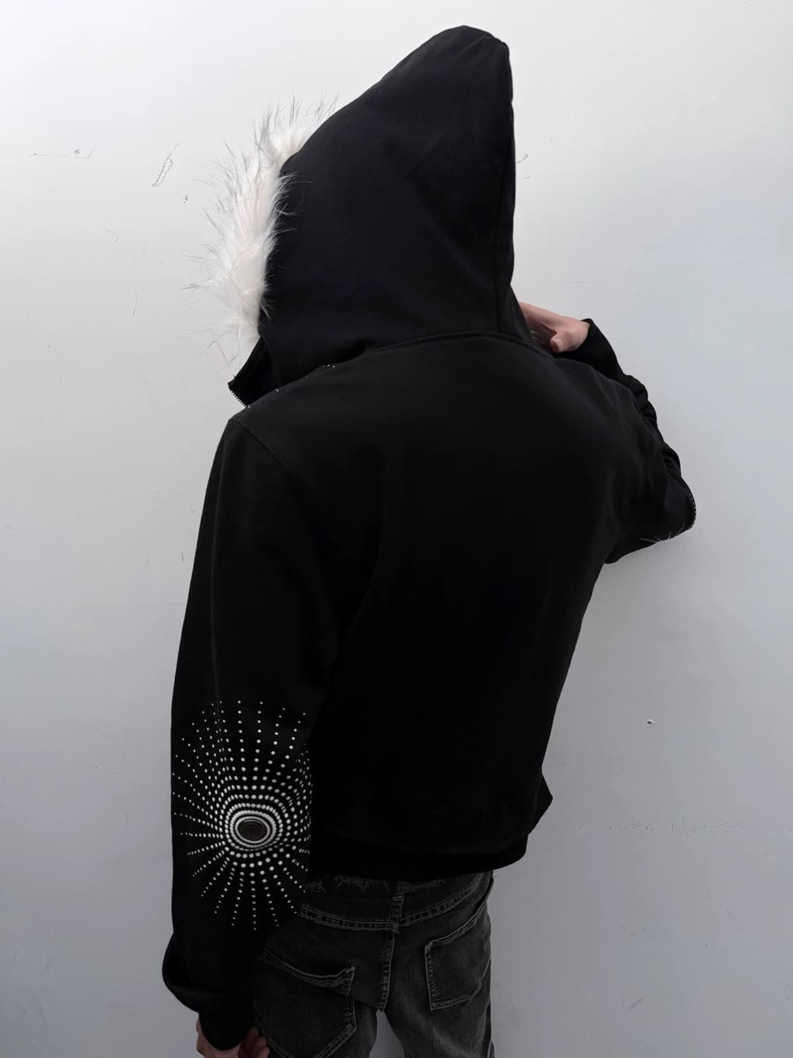 Nightflare Stud Fur Zip 상품이미지4