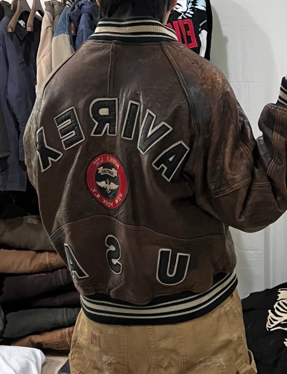 아비렉스 아이콘 가죽자켓 상품이미지3