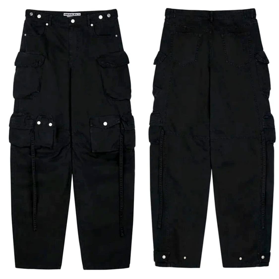 그레일즈 ERBE MULTI CARGO PANTS-WASHED BLACK 상품이미지3