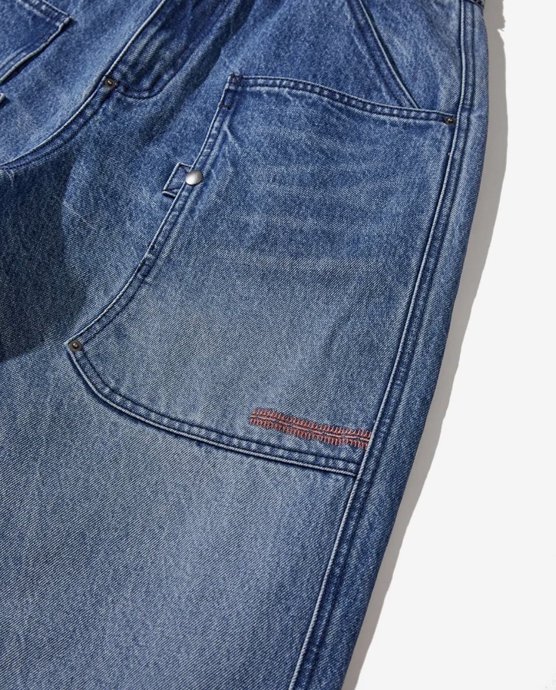 카락터 Army denim work pants / Mid blue 상품이미지4