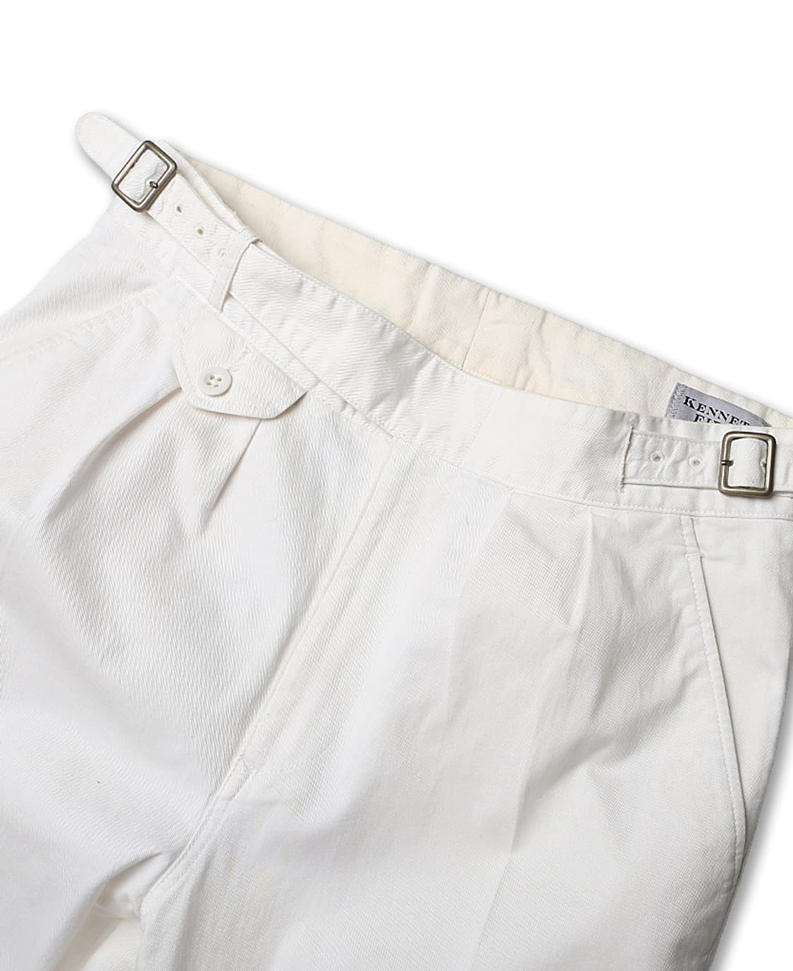 케네스 필드 [Kenneth Field] 화이트 코튼 테이퍼드 구르카팬츠 상품이미지3