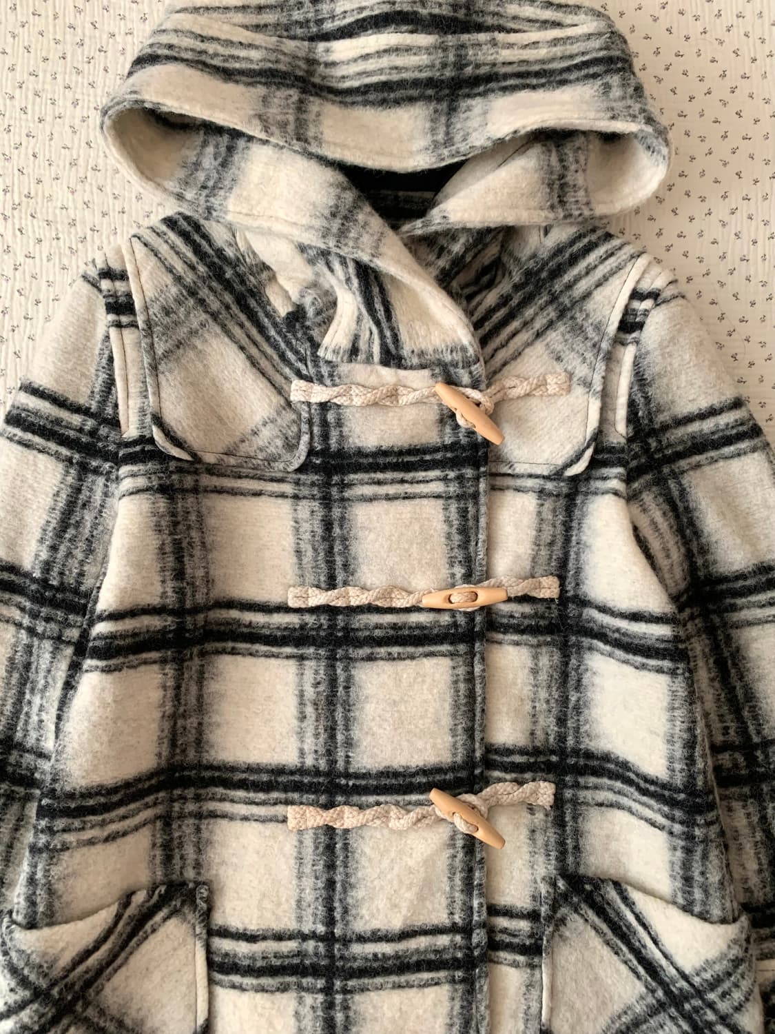 As know as 체크 떡볶이 코트 상품이미지2