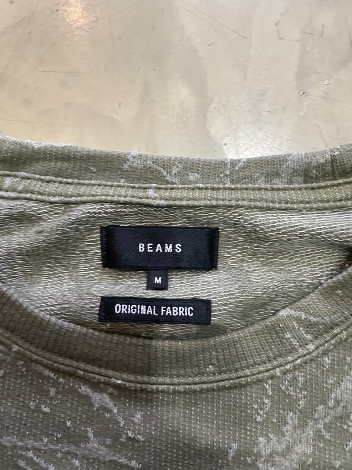 BEAMS 빔즈 카키 니트 M 상품이미지4