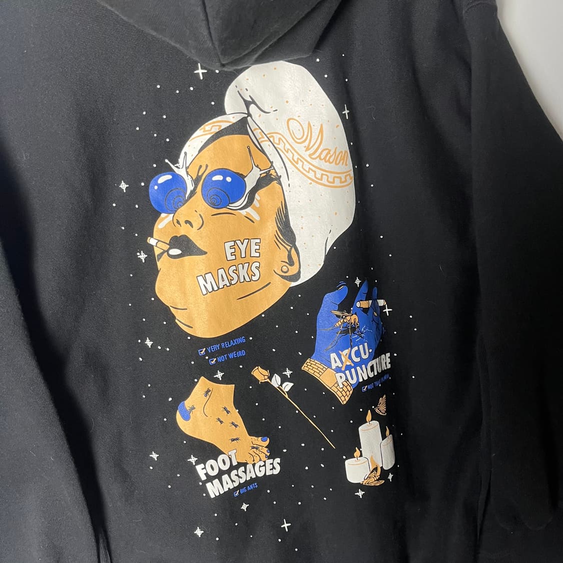 [Beams] 빔즈 x 메종런던 디자이너 콜라보 그래픽 후드티셔츠 상품이미지4