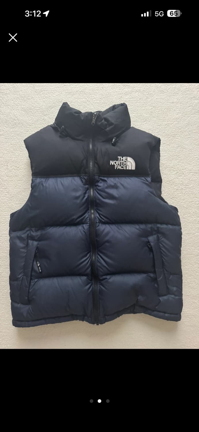 노스페이스 에코 패딩조끼 네이비 상품이미지1