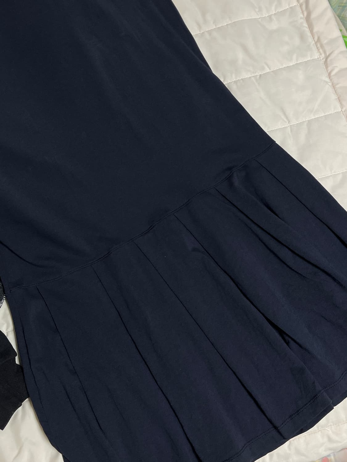[페스토 PESTO] JERSEY PLEATS DRESS *네이비 상품이미지5