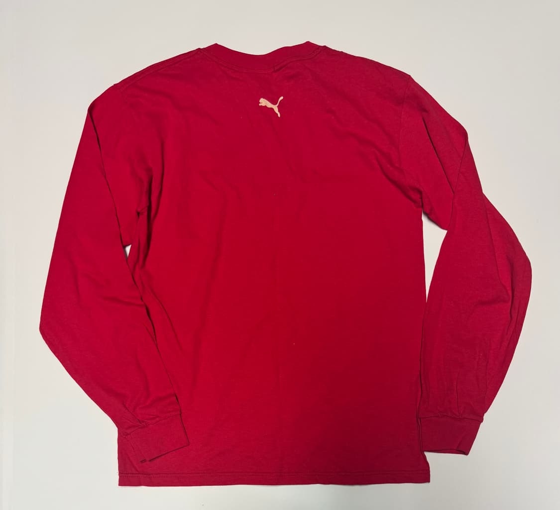 <새상품> 푸마 puma 레드 긴팔 티셔츠 M 상품이미지2