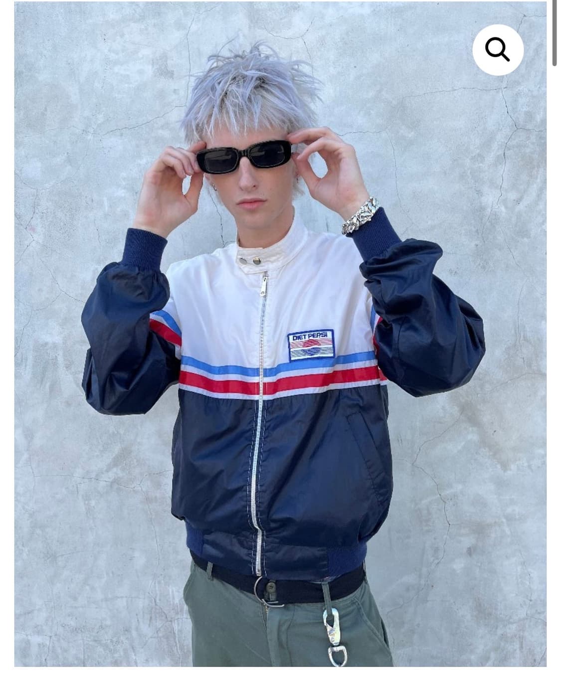 80s 다이어트 펩시 라이더스 나일론 자켓 상품이미지5