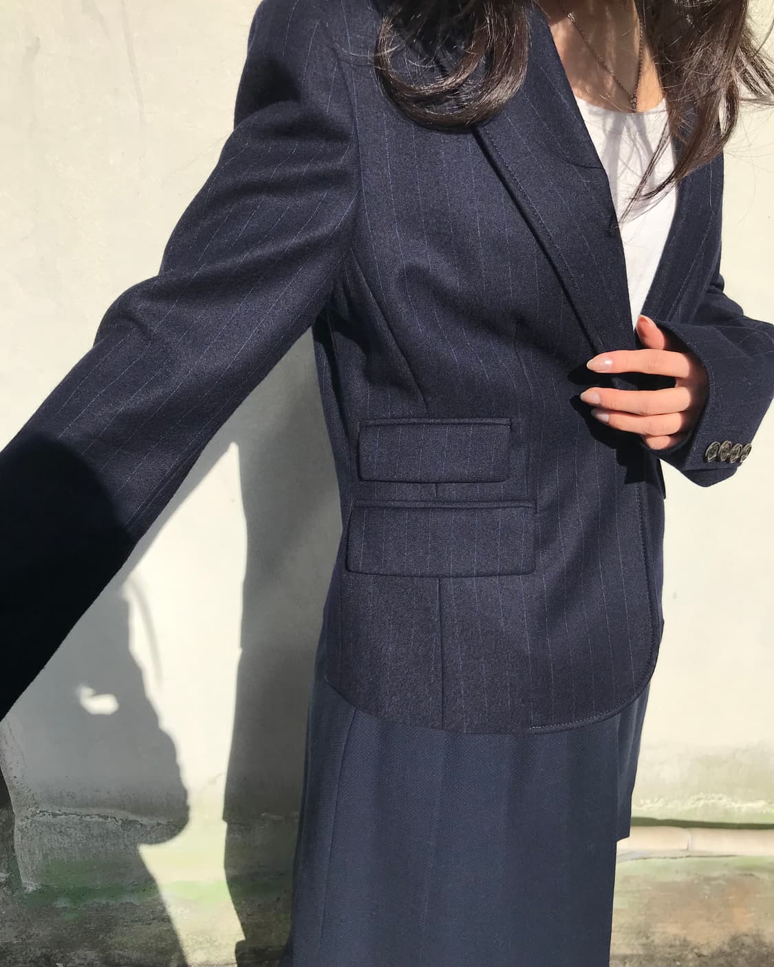 Aspesi 네이비 스트라이프 블레이저 상품이미지3