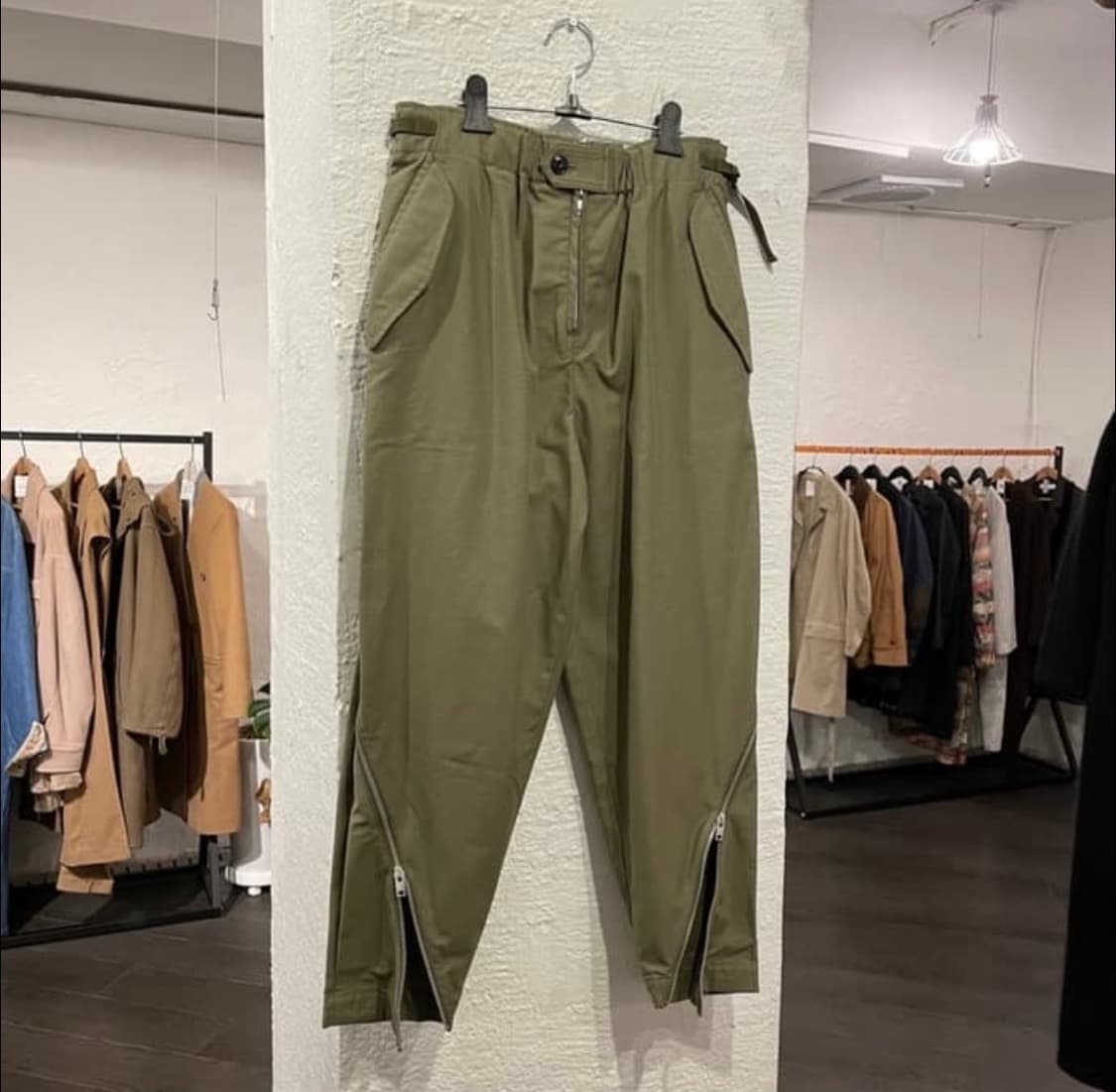 요지 야마모토20ss 트위스트 지퍼팬츠 상품이미지1