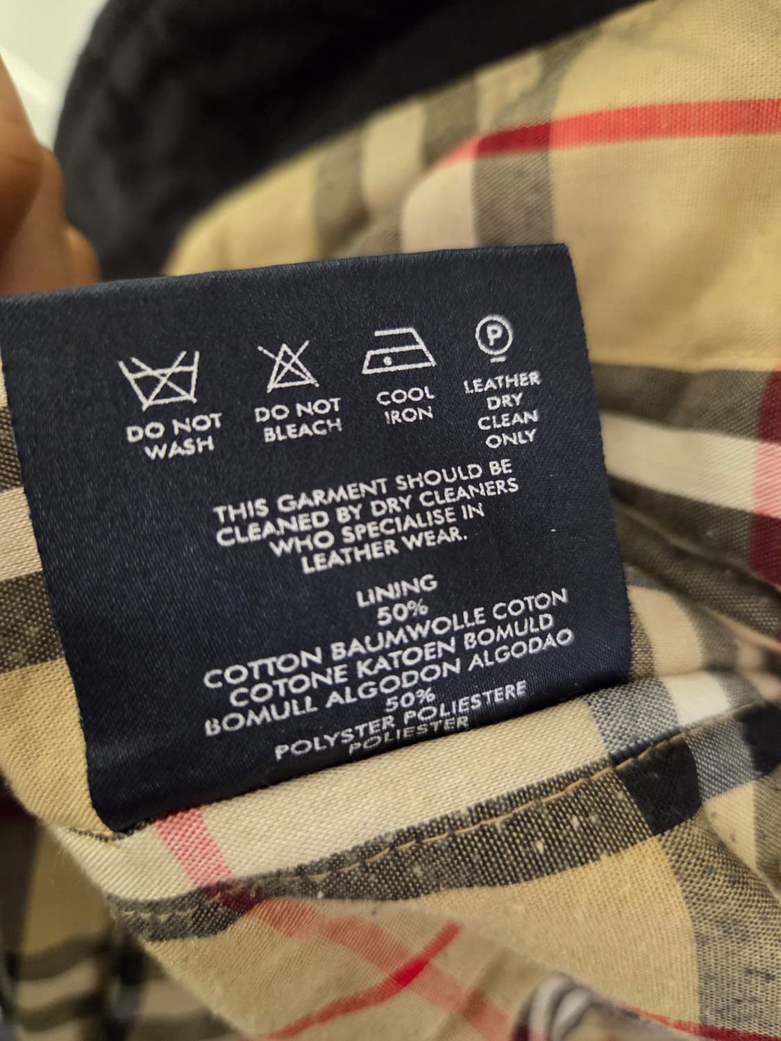 버버리 더블 블랙 가죽 상품이미지8