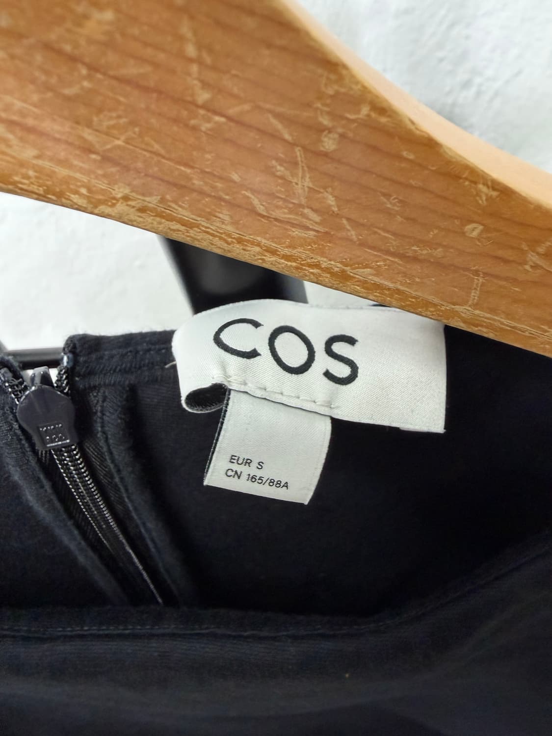 정품) COS 코스 블랙 셔링 미니 원피스 S 상품이미지6