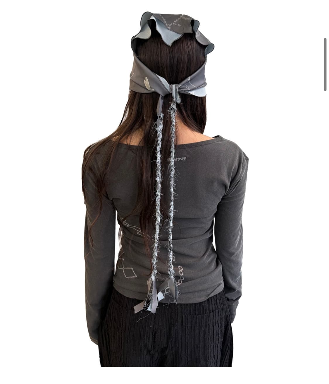 새상품) 오들리워크샵  5.2 Head Scarf, Ash 상품이미지2