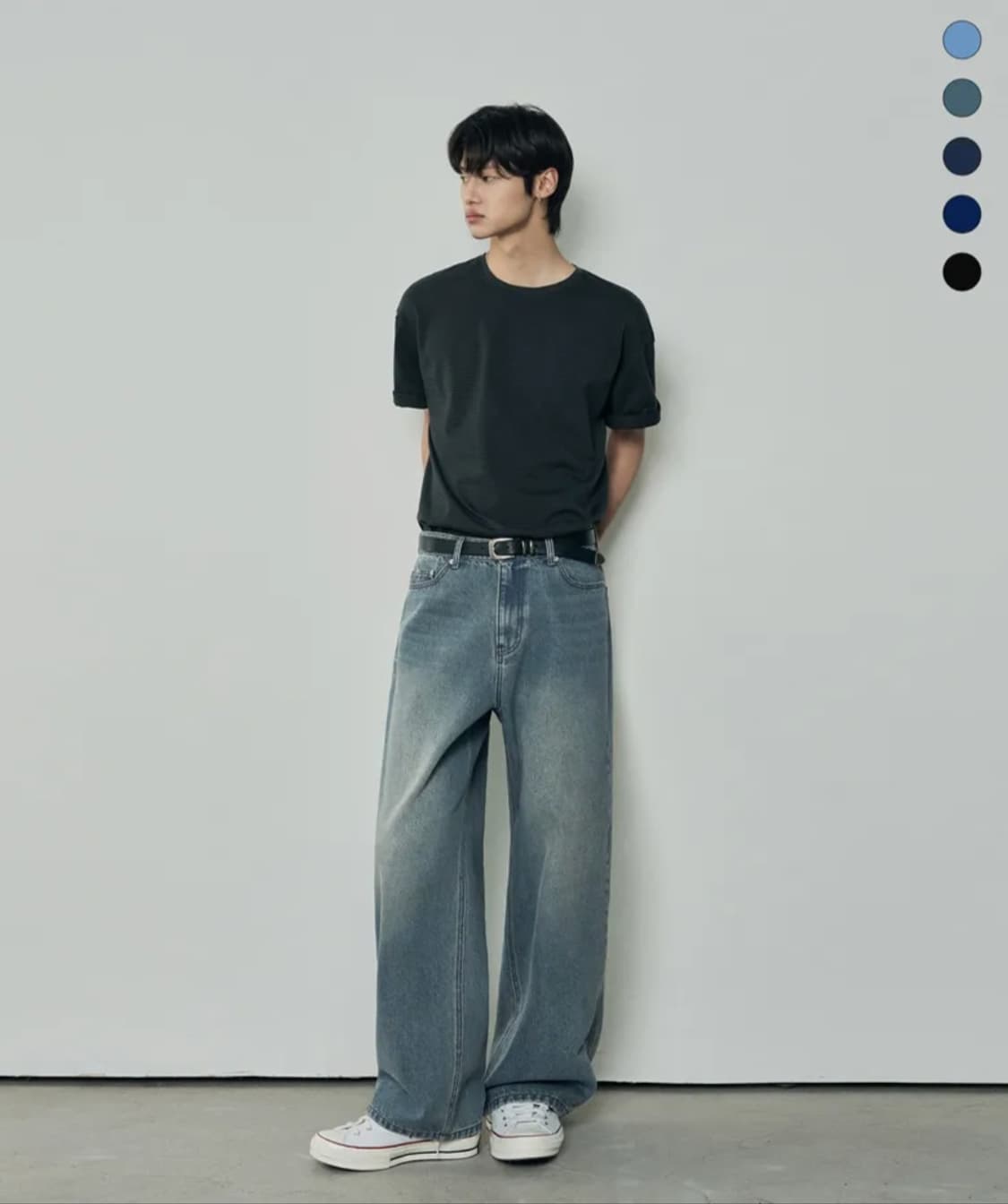 아워데이즈 리버티 와이드 데님 팬츠 rusty blue 상품이미지1