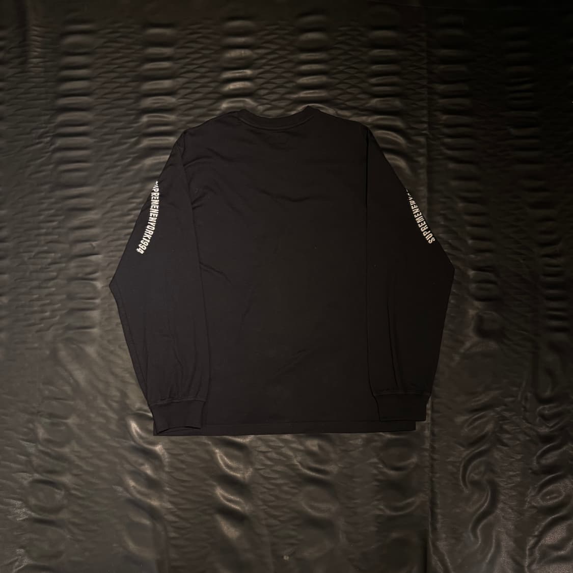 슈프림 로고 롱슬리브 블랙 상품이미지2