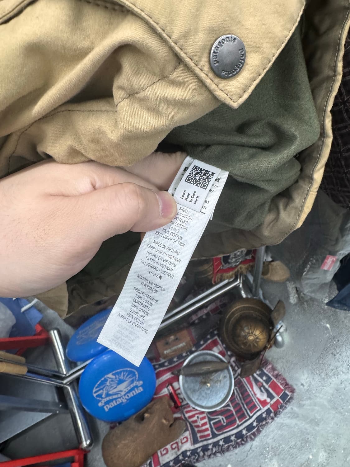 파타고니아 왁스자켓 정품 qr 거의새제품 상품이미지4