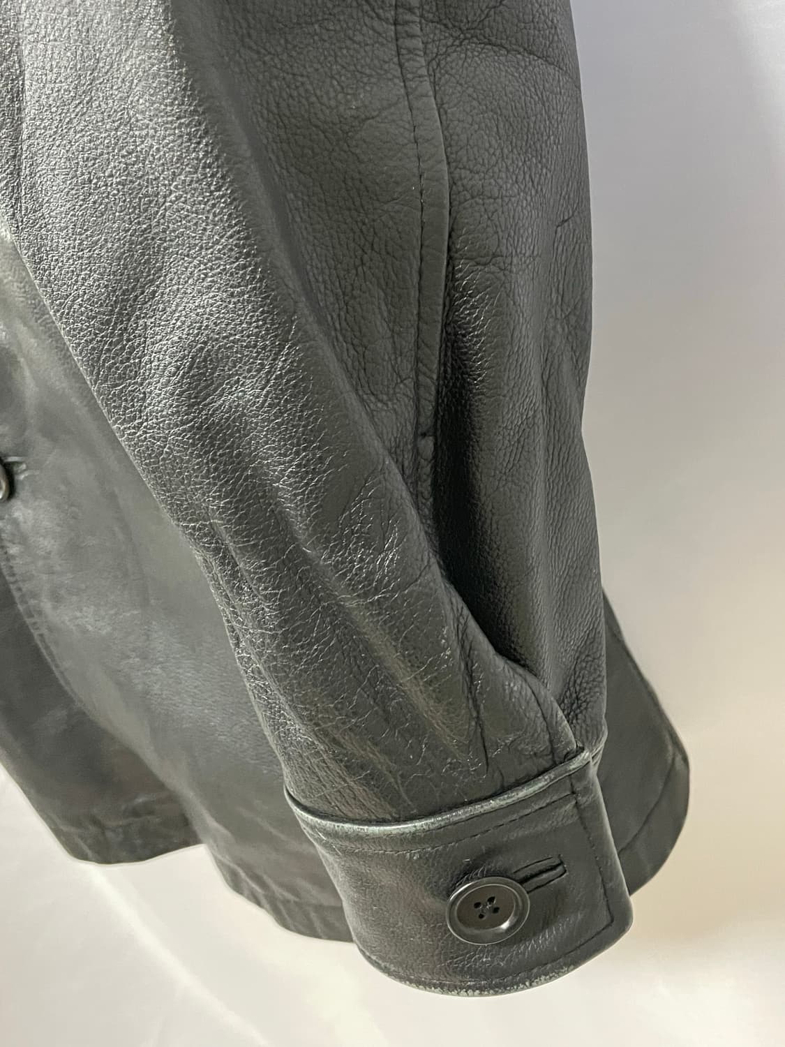 [D.O Archives] 90s 올드갭 레더 카코트 블랙(L) 상품이미지4