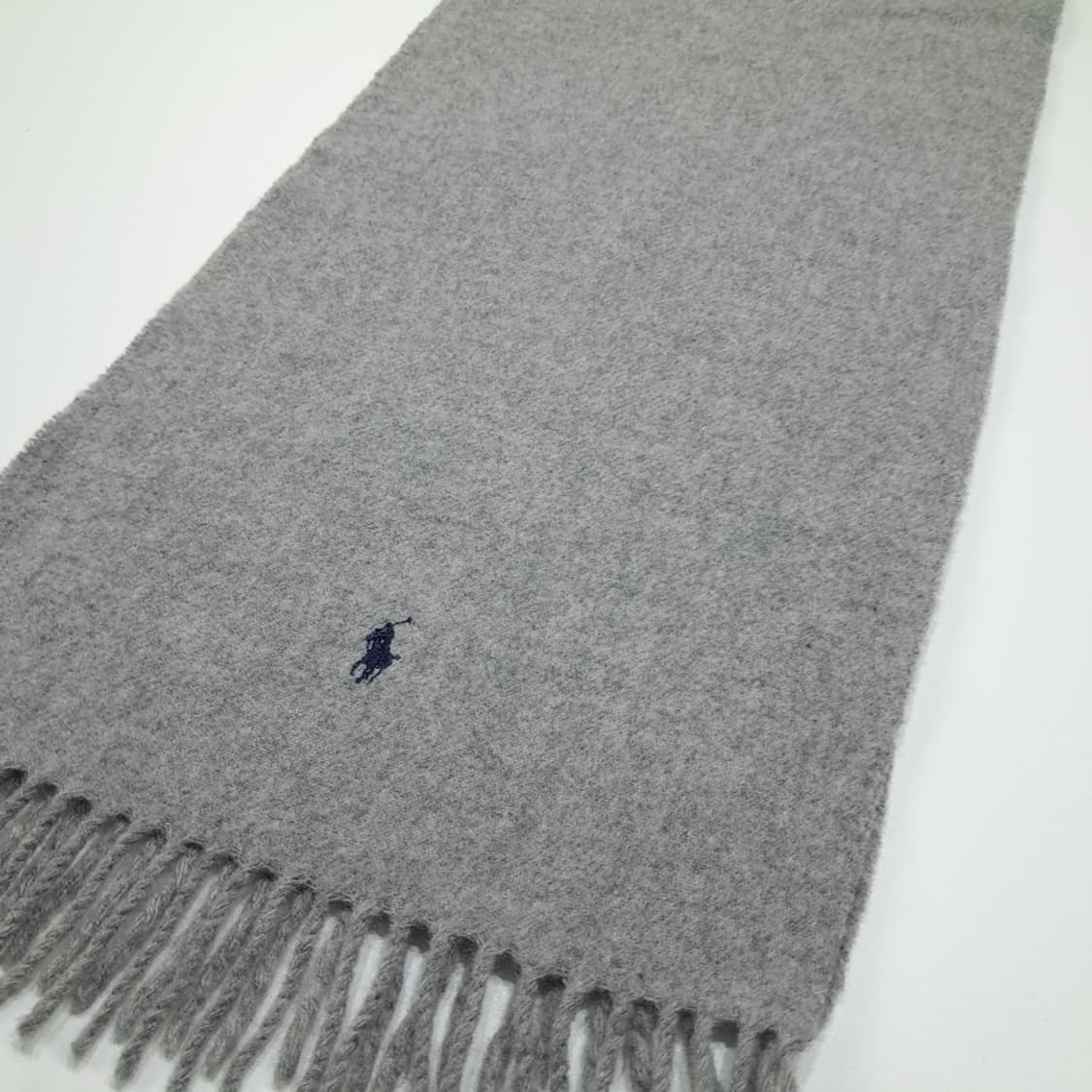 MX433 폴로 스코틀랜드판 램스울 네이비포니 그레이 머플러 목도리 상품이미지3