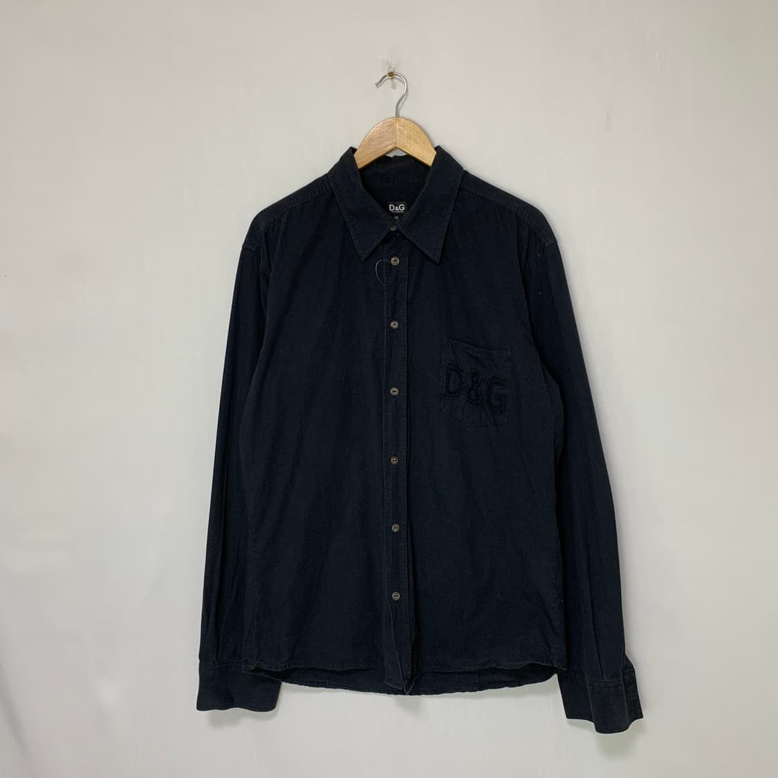 D&G 돌체앤가바나 로고 빈티지 셔츠 블랙 XXL 상품이미지1