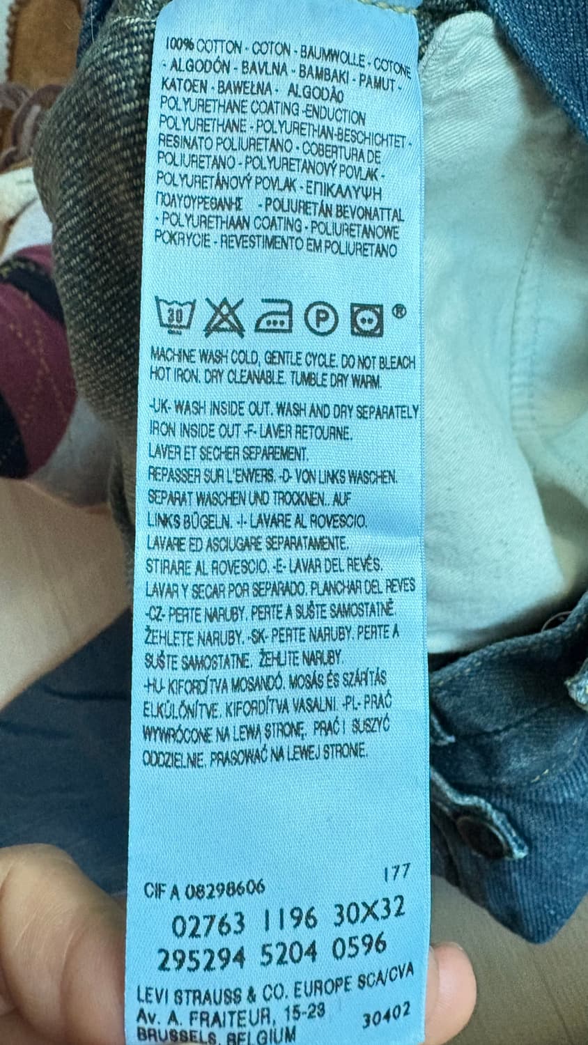 LEVI'S RED CLING FILM SHINY SLIM PANTS 상품이미지9