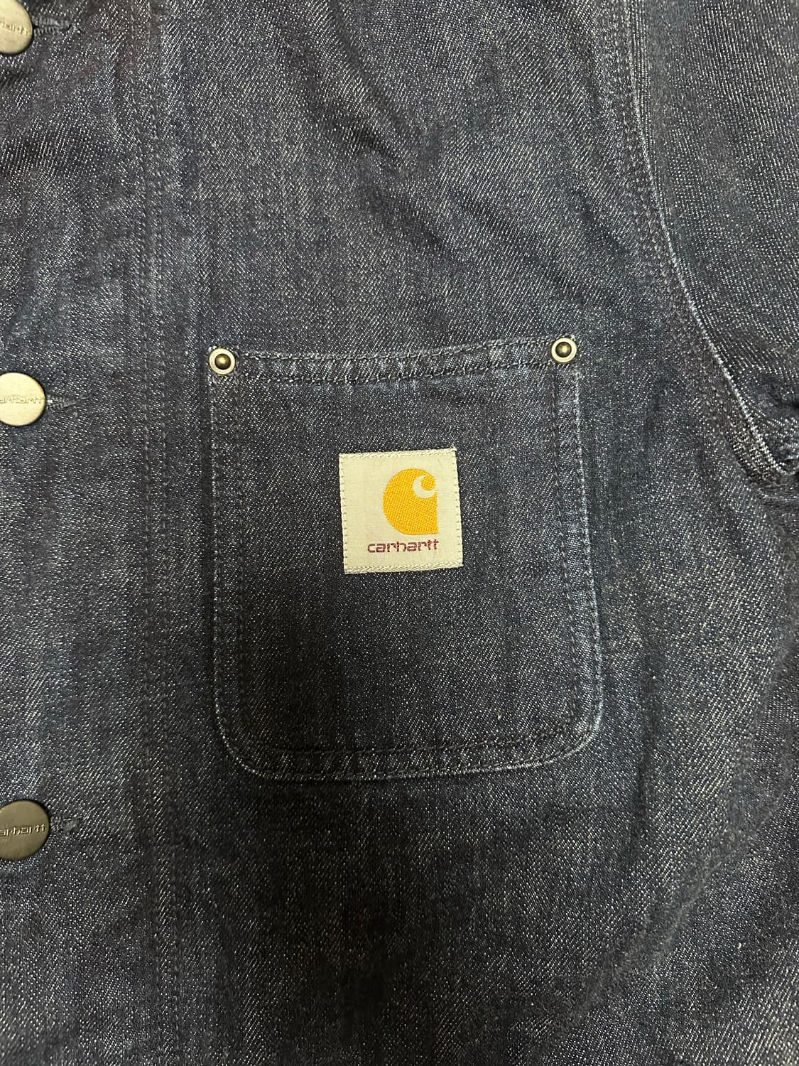 (백화점판) 칼하트 데님 쉐르파 트러커 Wip 자켓 상품이미지2