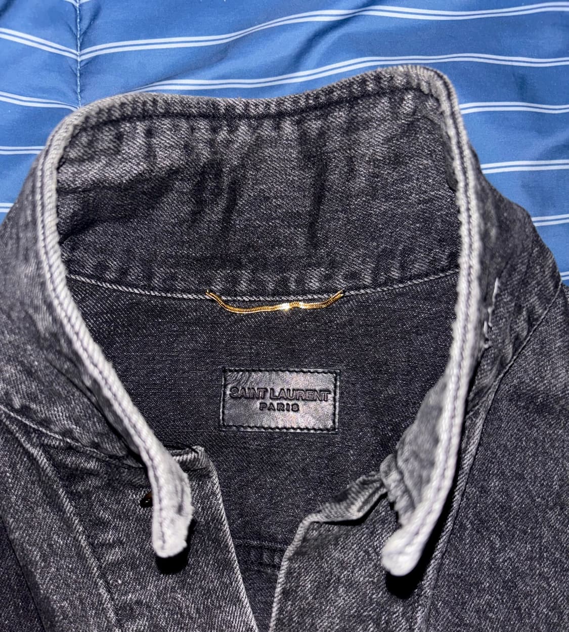 생로랑 흑청 트러커 상품이미지3