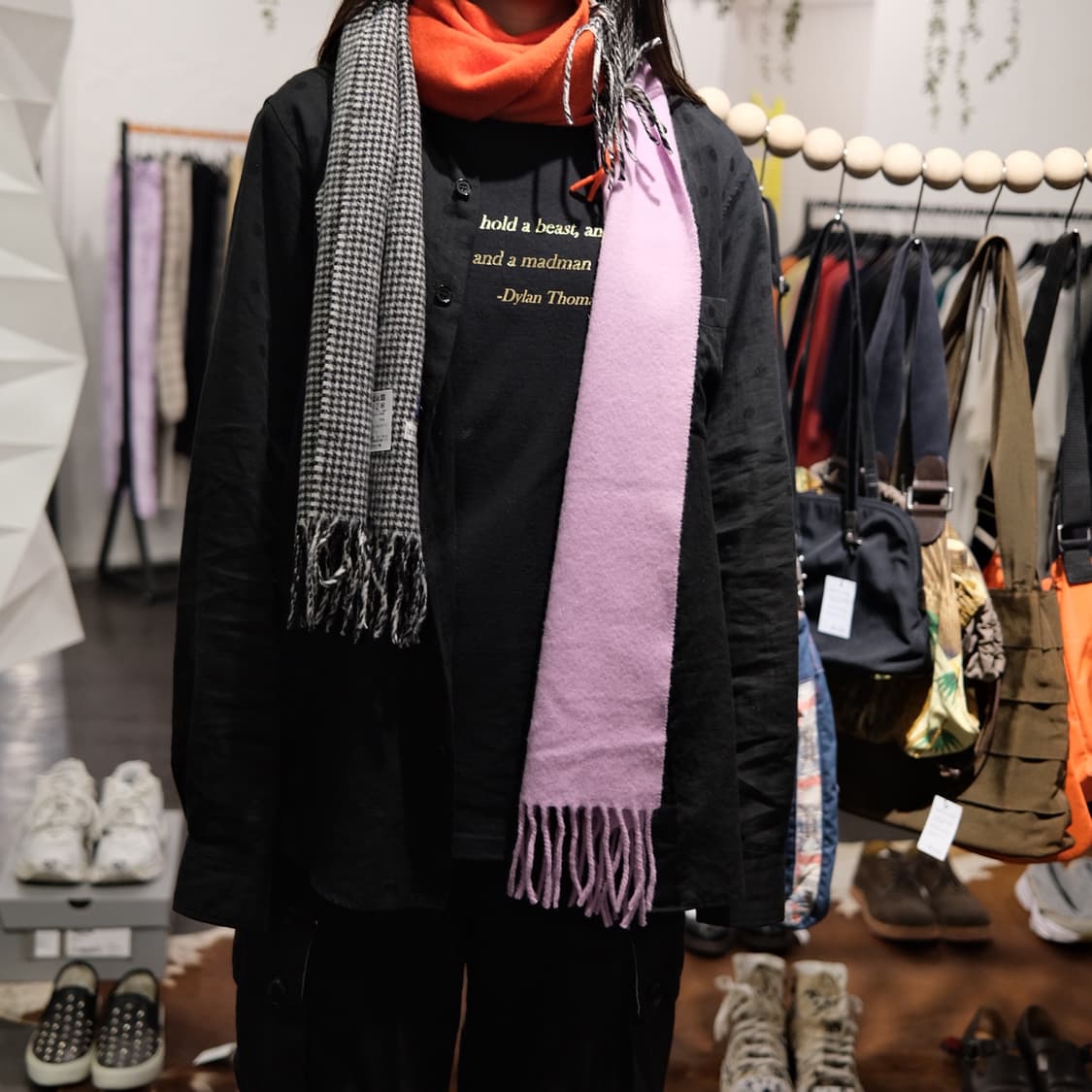 츠모리치사토 3 레이어 머플러 상품이미지3