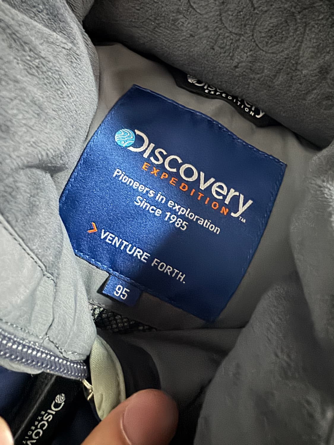 디스커버리 구스다운 윈드스토퍼 후드 푸퍼 패딩 M 상품이미지3