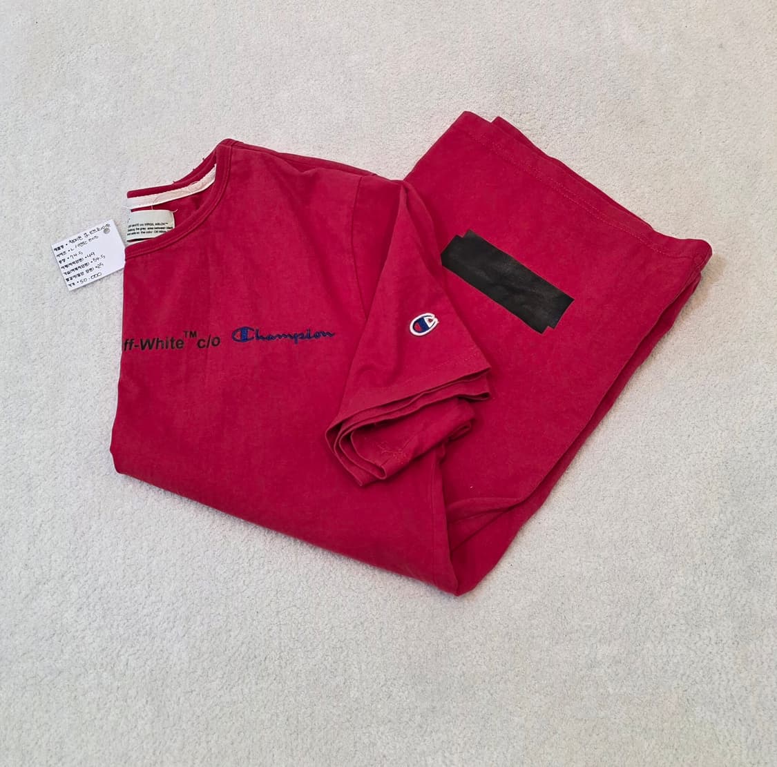 OFF-WHITE 오프화이트&챔피온 컬렉션 반팔티 상품이미지4