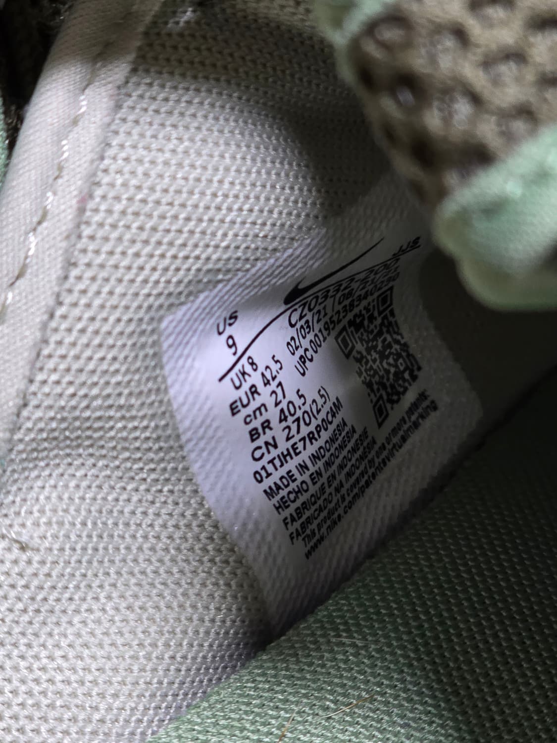 나이키 오프라인 2.0 미디움 올리브 270  상품이미지5