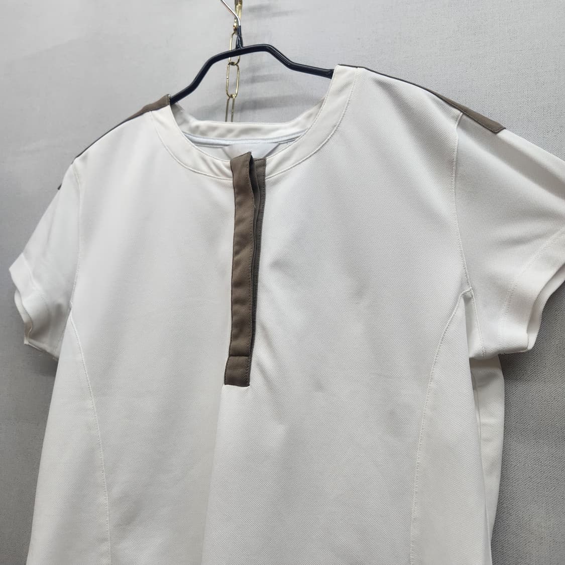캘러웨이 로고자수 헨리넥 골프웨어 반팔티 M(M) 상품이미지4