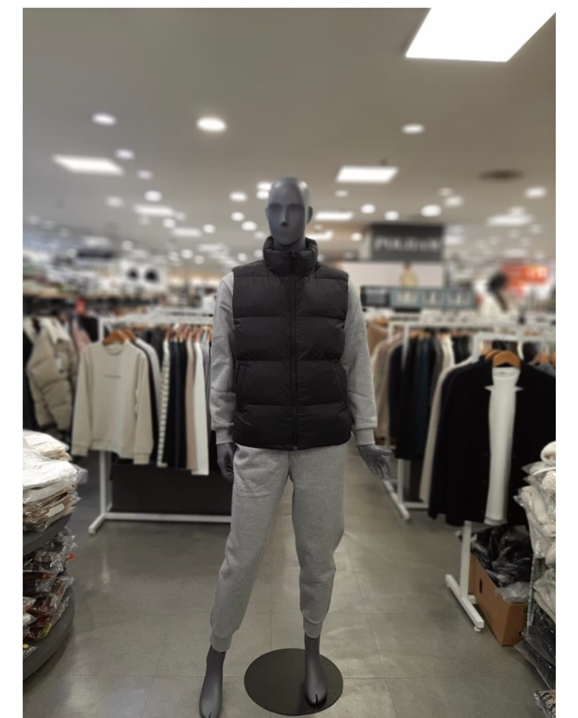 (새옷) 폴햄 남여공용 블랙,아이보리 조끼패딩 95 커플 상품이미지3