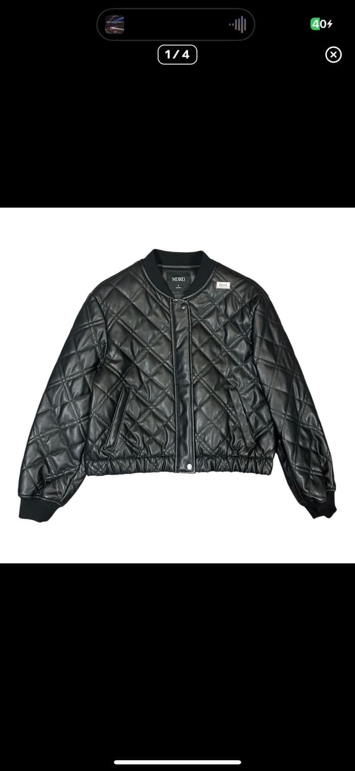  (바배) 미쏘 퀄팅 크롭 자켓 상품이미지1