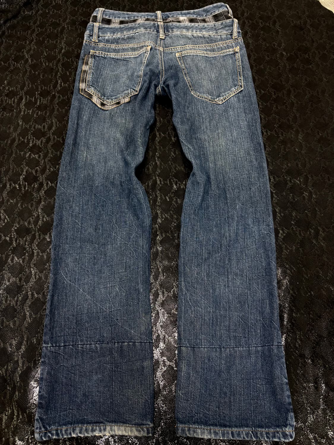 “Vintage” Double Belt Check Detail Y2K P 상품이미지4