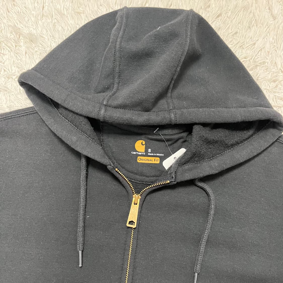 Carhartt black zip-up hoodie 상품이미지6