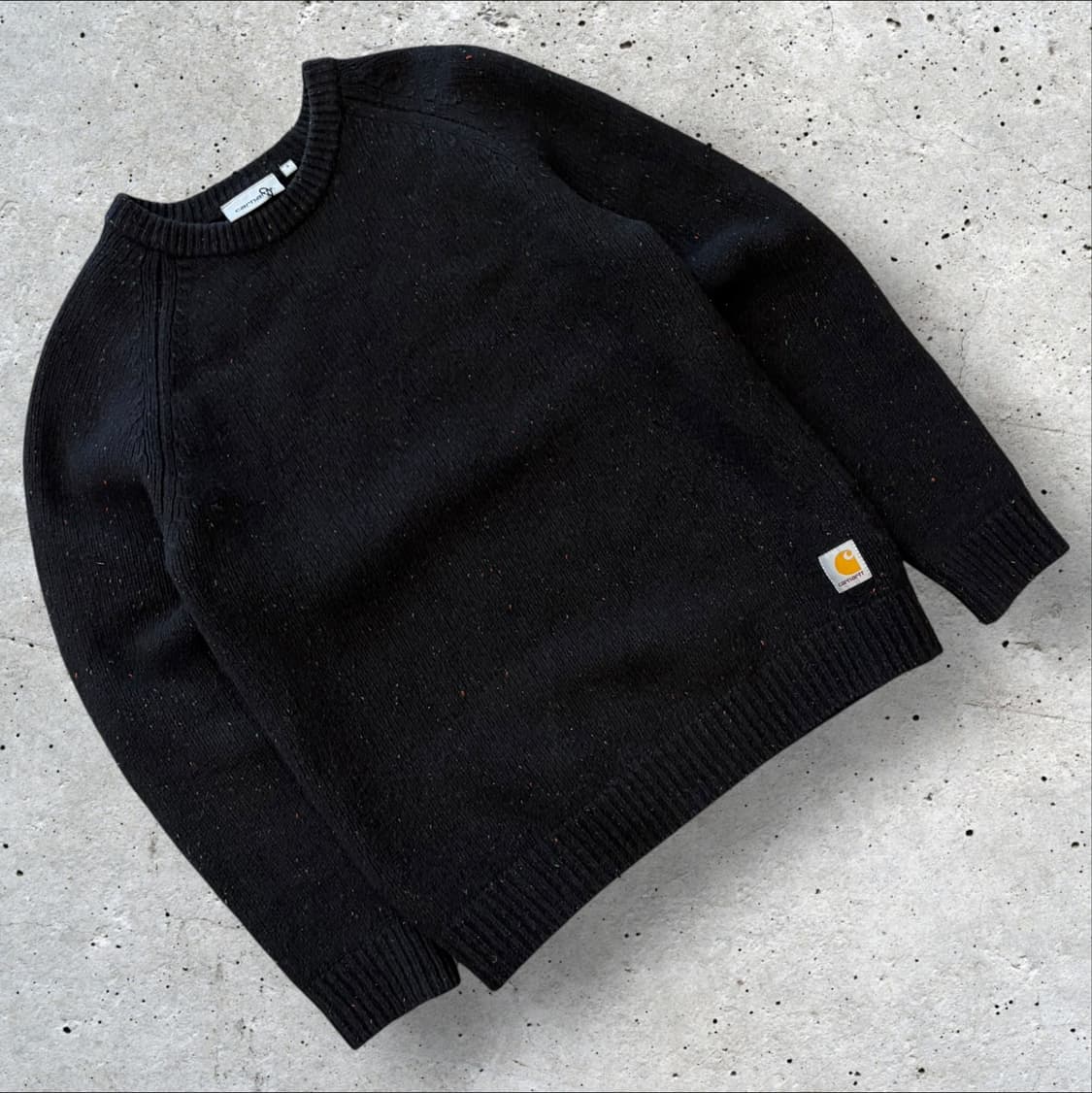 [S] 칼하트 WIP 블랙 앙글라스틱 니트 스웨터 C984 상품이미지1