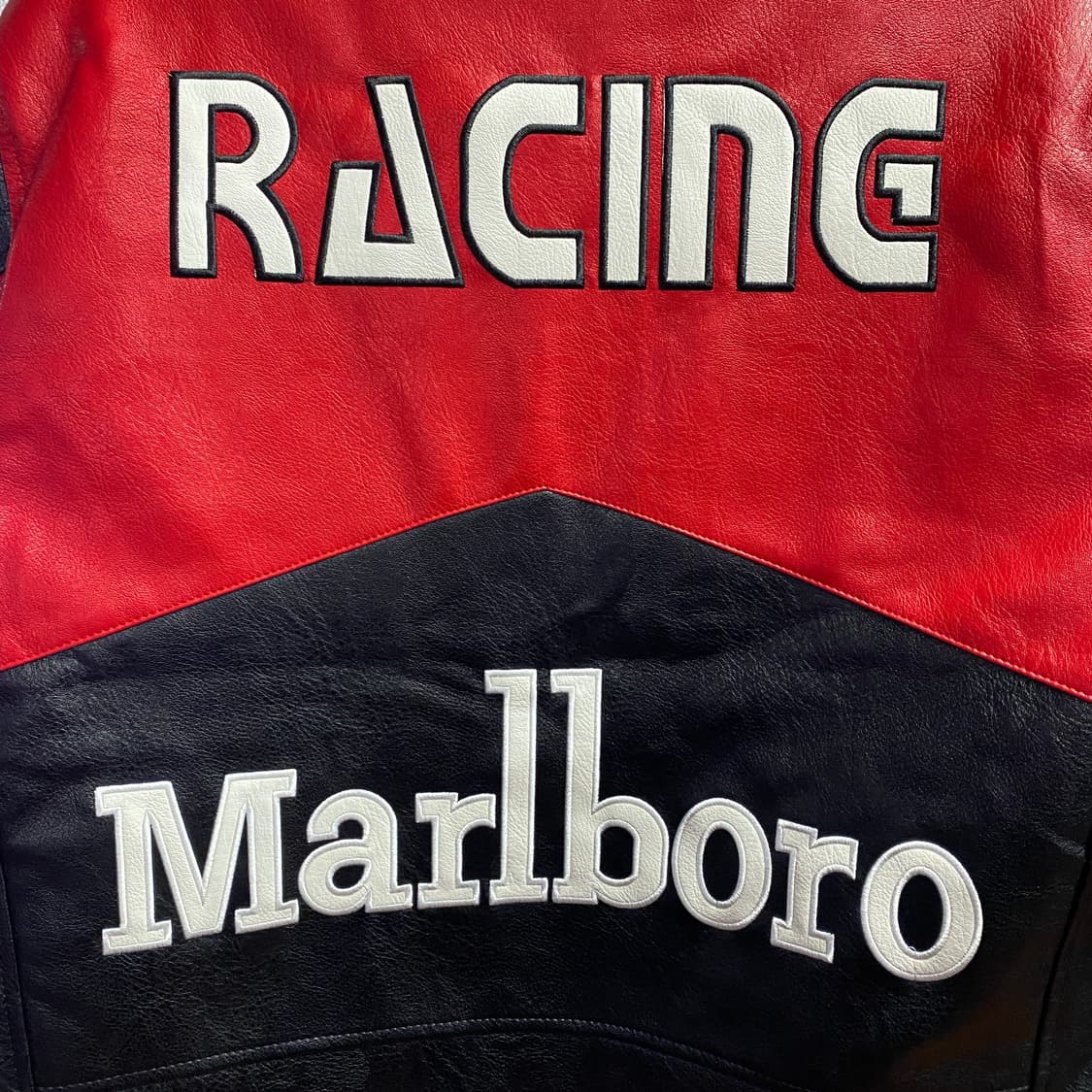 말보로 빅로고 레이싱 바이크 레더 자켓 B3650 상품이미지5