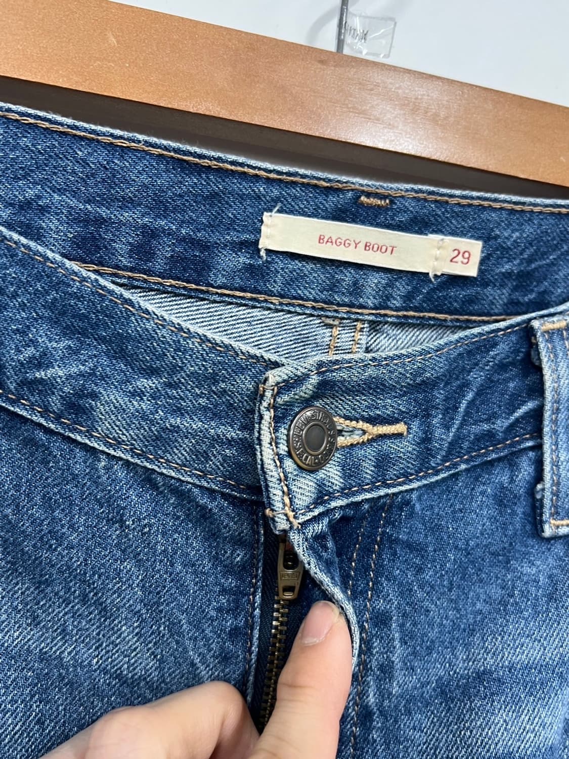 리바이스 배기핏 나팔핏 부츠컷 연청 데님 팬츠 상품이미지5