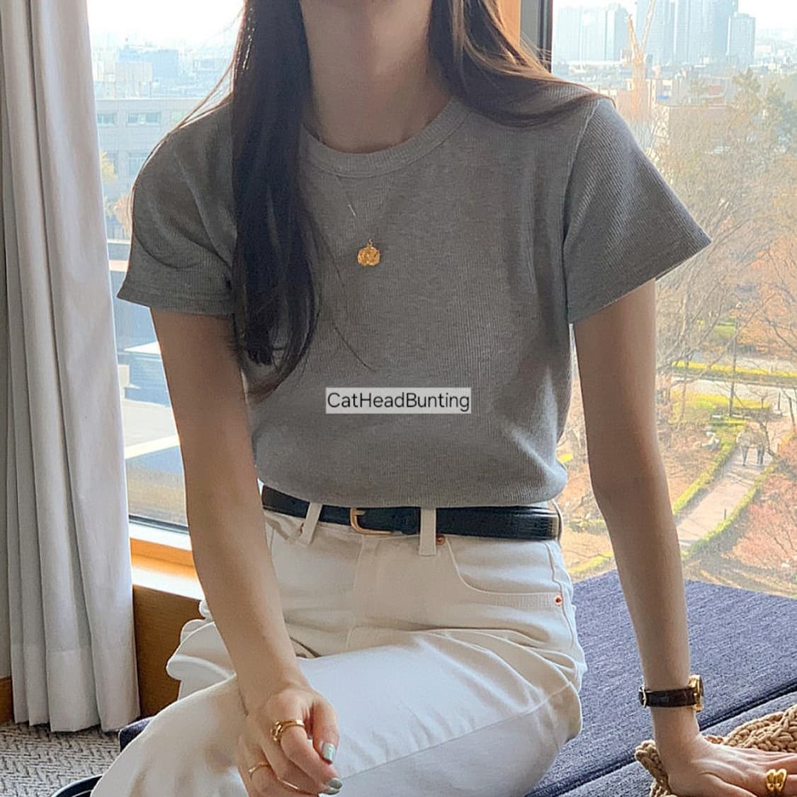 국내 도매택 슬로우비 와플 반팔티_미개봉 새상품 상품이미지5