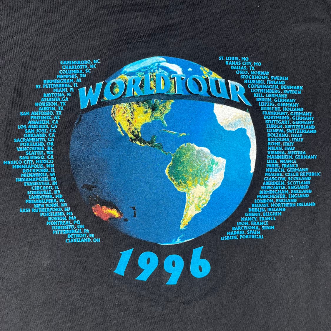 빈티지 AC/DC 1996 Ballbreaker 투어 반팔티 상품이미지6