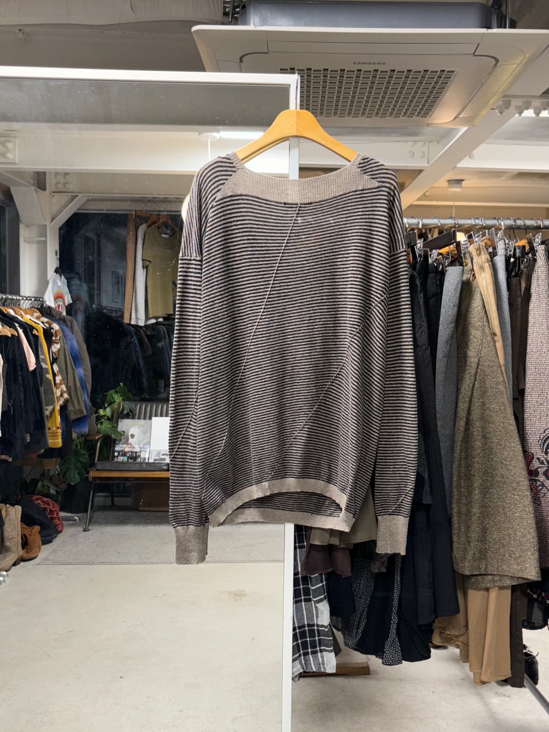 pas de calais 절개 스트라이프 니트 상품이미지2