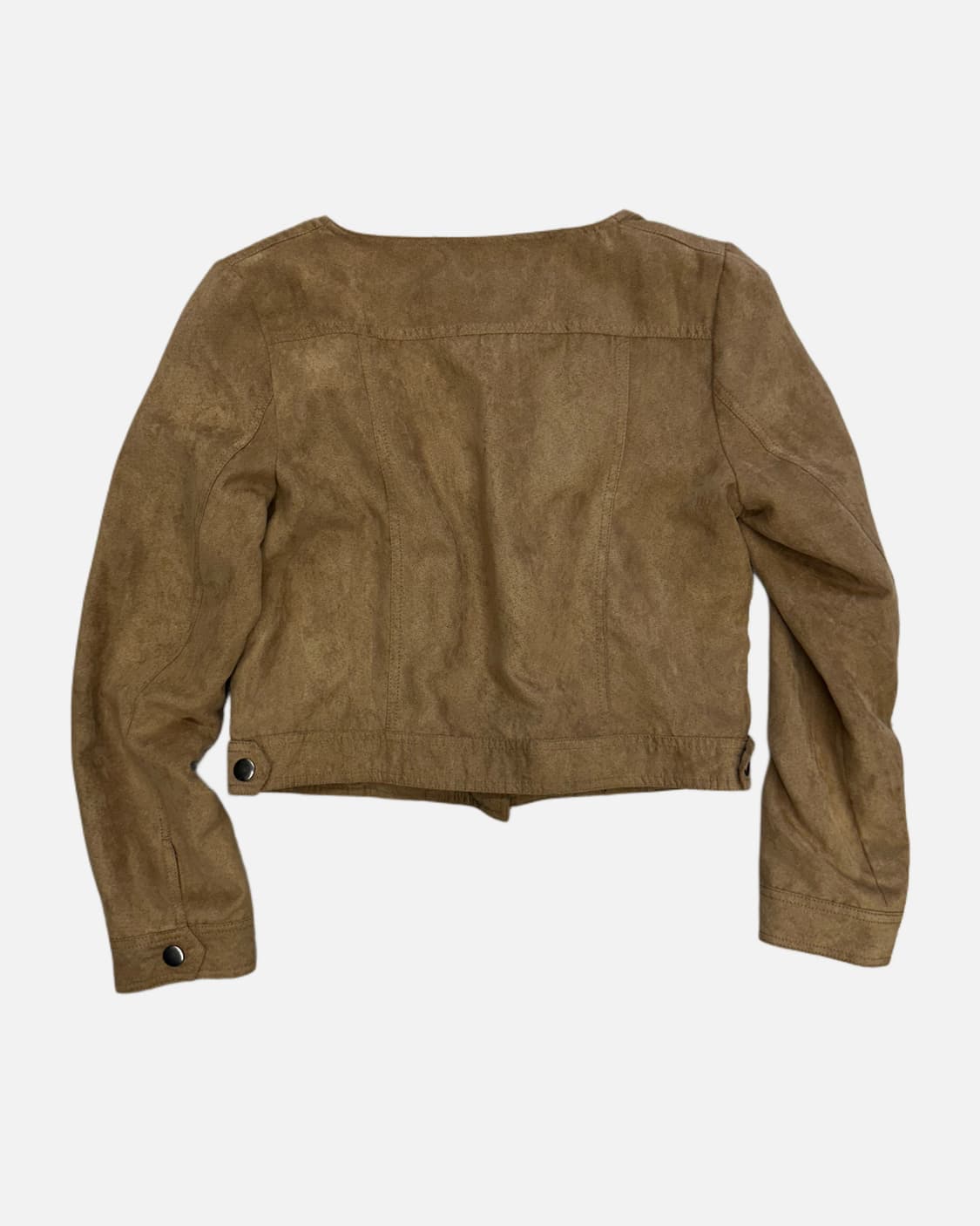 brown suede crop rider jacket 상품이미지5