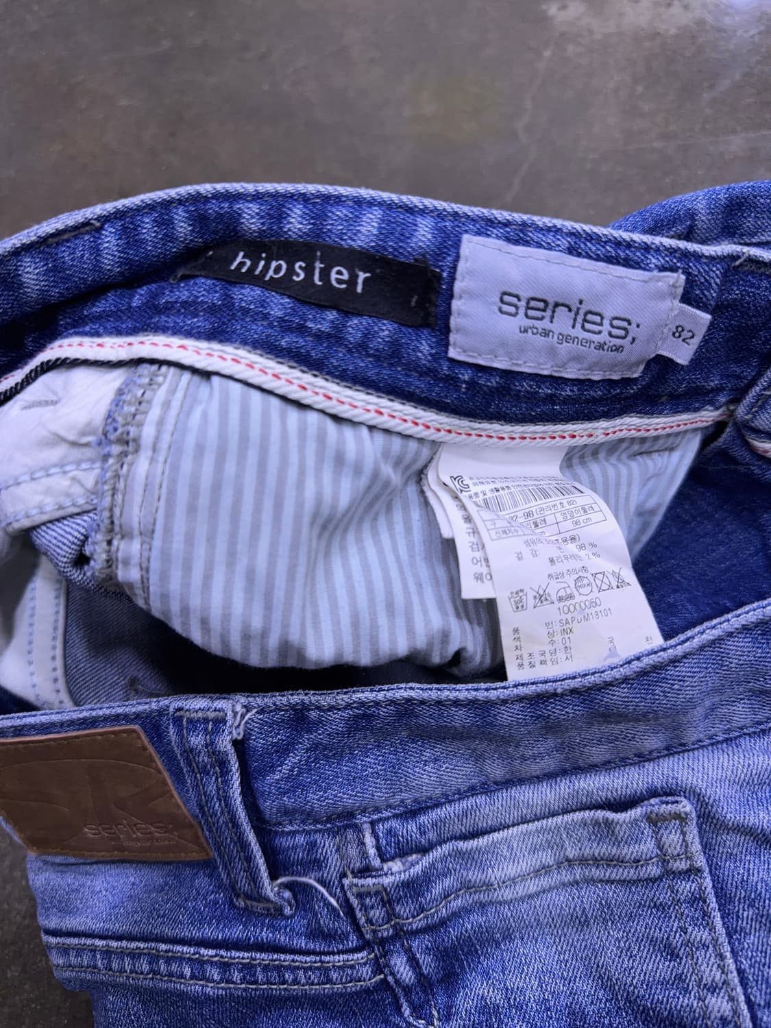 시리즈 힙스터 빈티지 워싱 데미지 청바지 데님팬츠 82(32) 상품이미지9