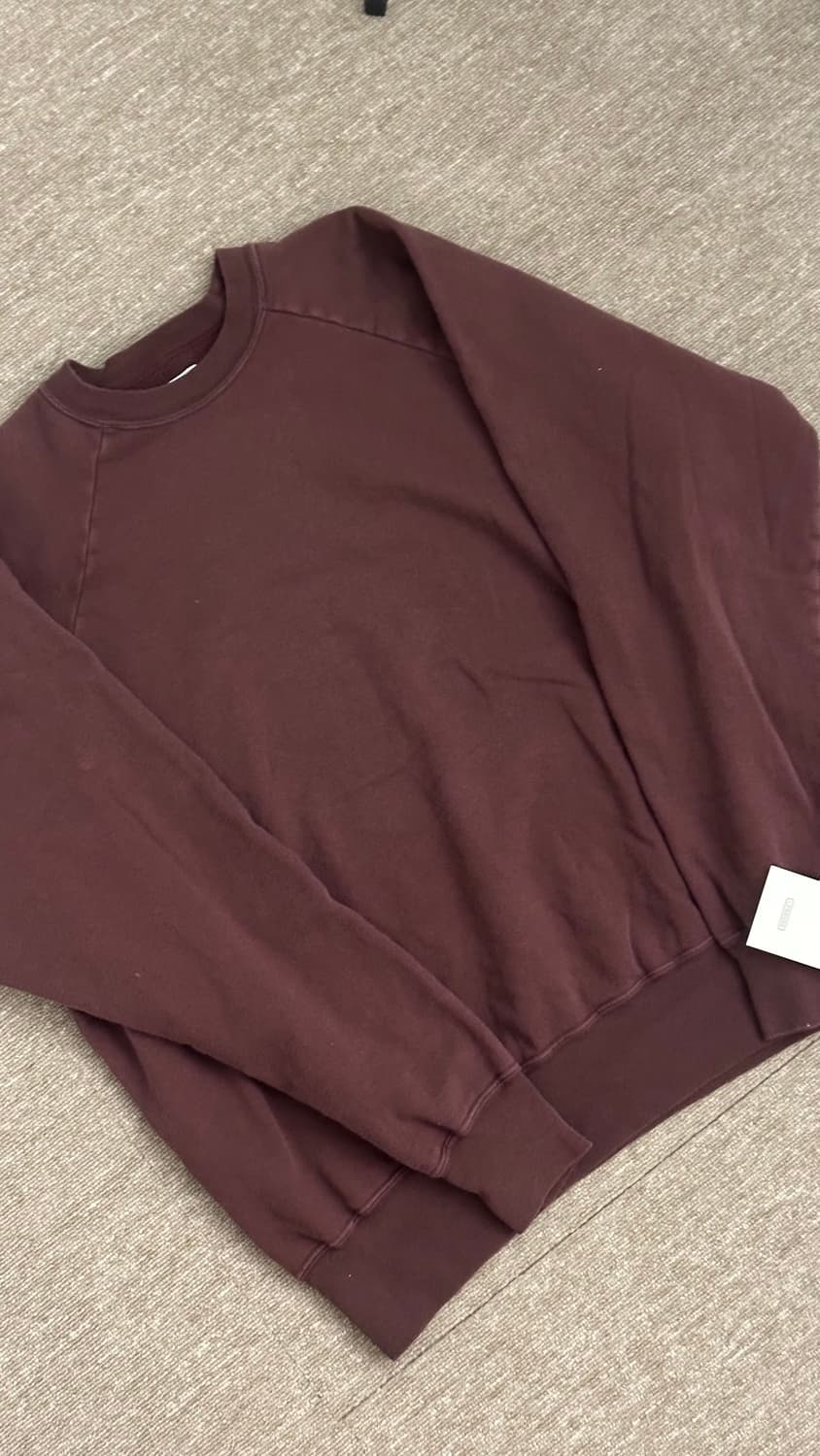 아프레쎄 빈티지 스웻 버건디 3 상품이미지2