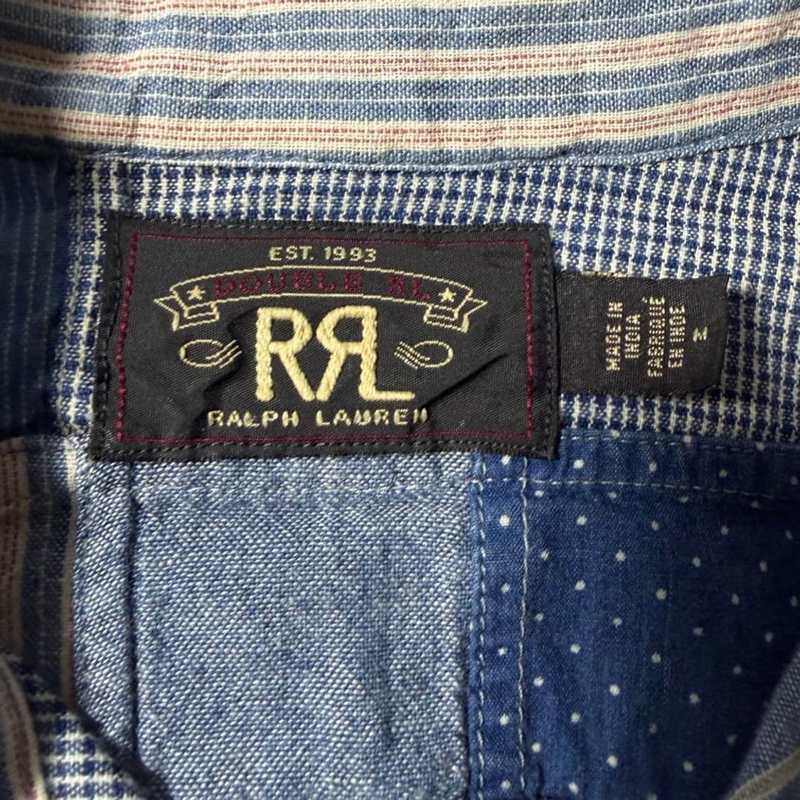 RRL 인디고 패치워크 웨스턴셔츠 상품이미지4