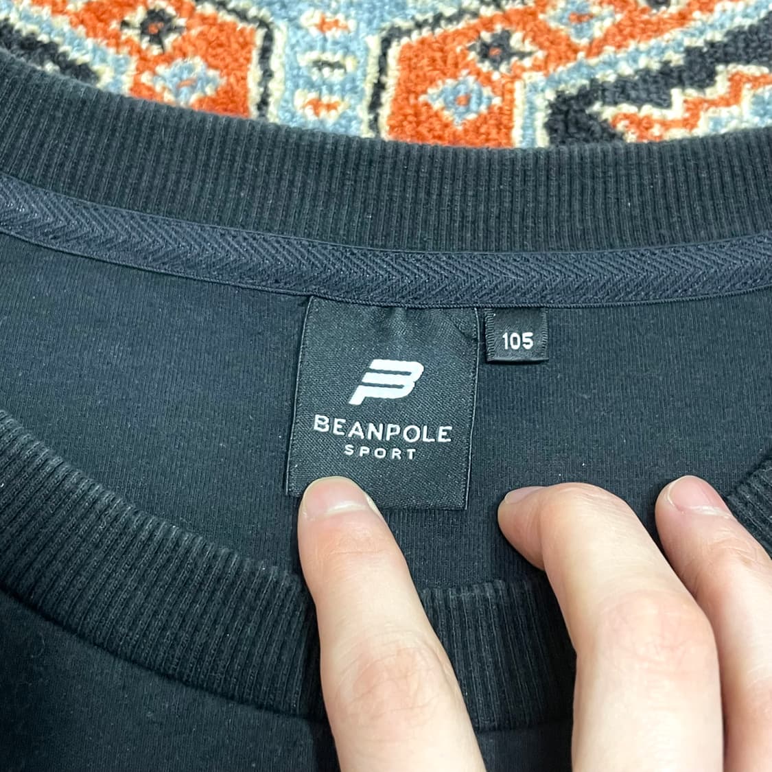 빈폴 스포츠 포켓디테일 블랙 맨투맨 남성105 상품이미지5