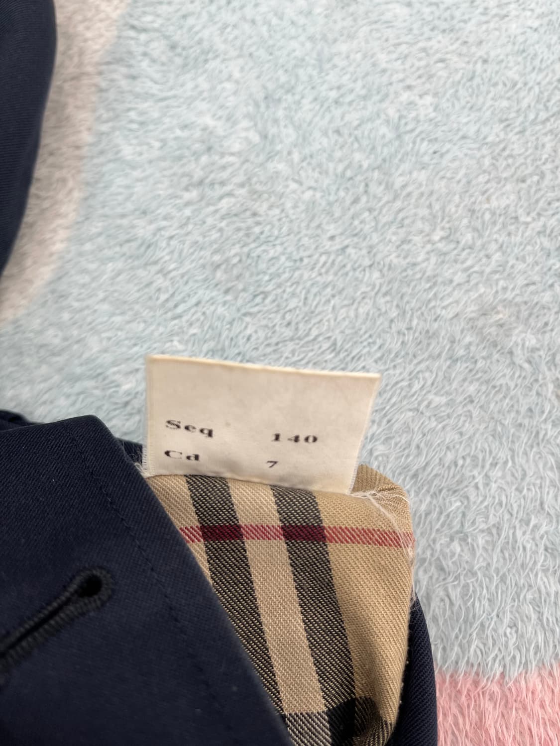 버버리 런던 네이비 코트 46(S) 상품이미지4