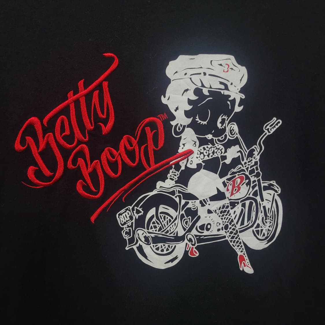 Betty Boop 베티붑 바이크 자수로고 프린팅 셔츠 상품이미지7