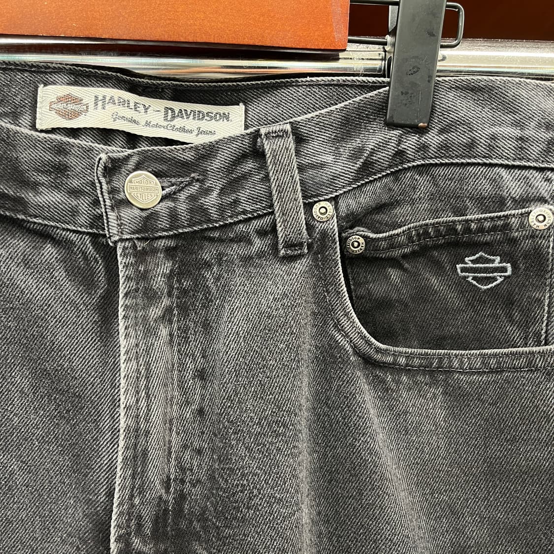 할리데이비슨 흑청 데님팬츠  [ 35 ] 상품이미지4