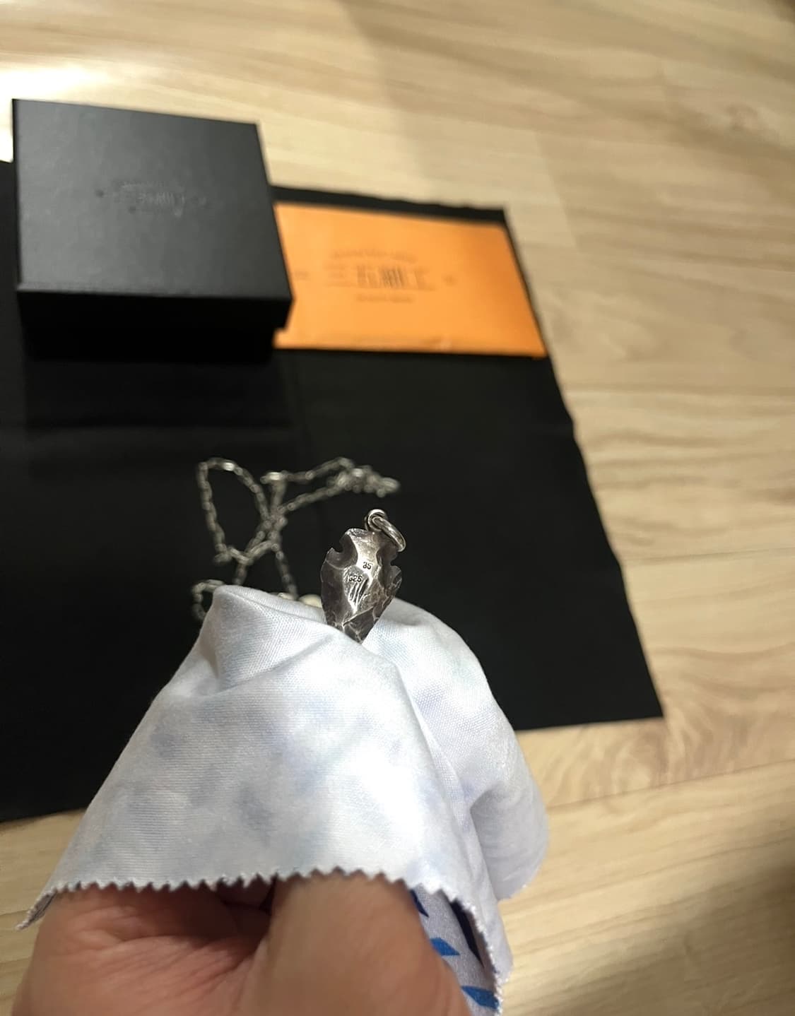 삼오세공 화살촉 펜던트+체인(60cm) 풀세트 새 상품 상품이미지9